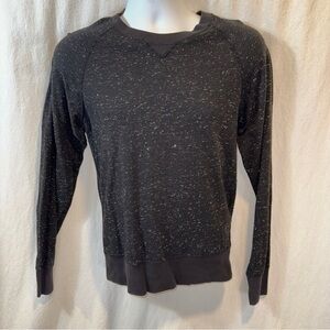 Gently Used Billy Reid Marled Black Long Sleeve Tee Size Small Raglan Sleeve